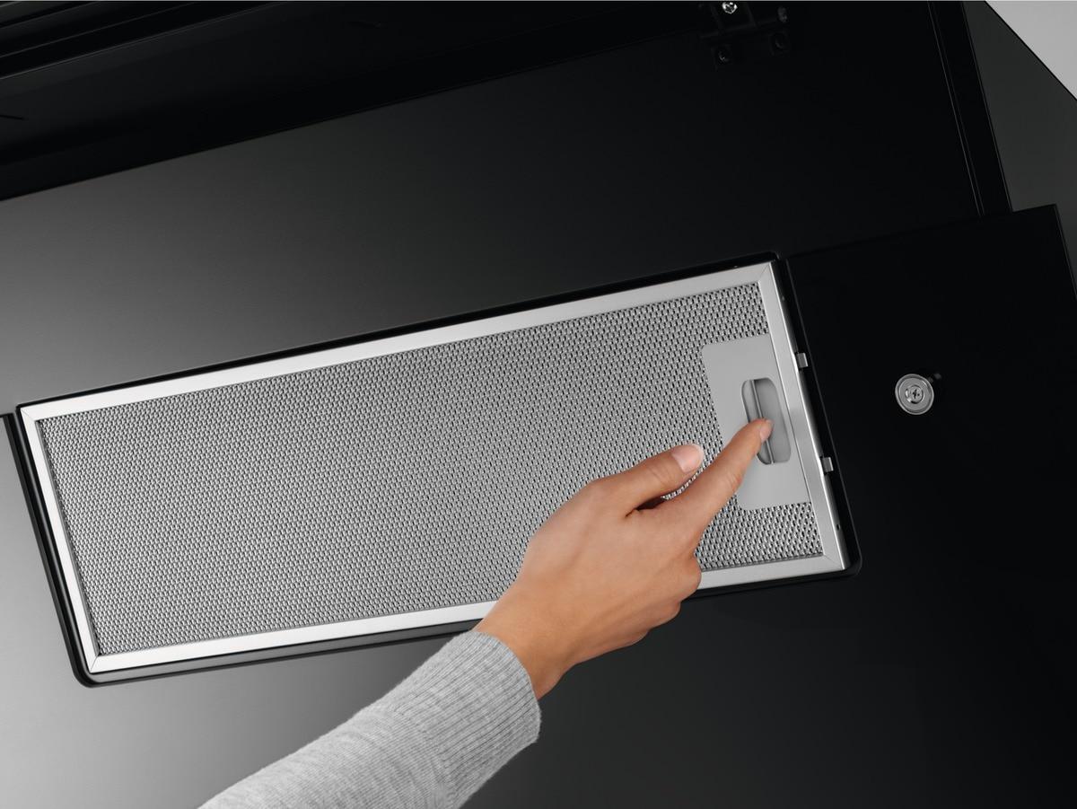 AEG Angled Hood DVE5671HG - Black Glass / Stainless Steel - Image 3