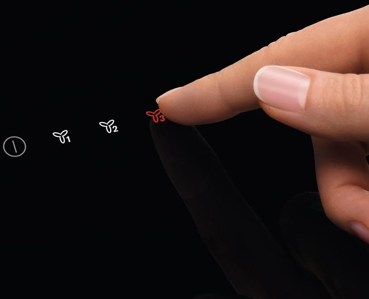 AEG Angled Hood DVE5671HG - Black Glass / Stainless Steel - Image 5