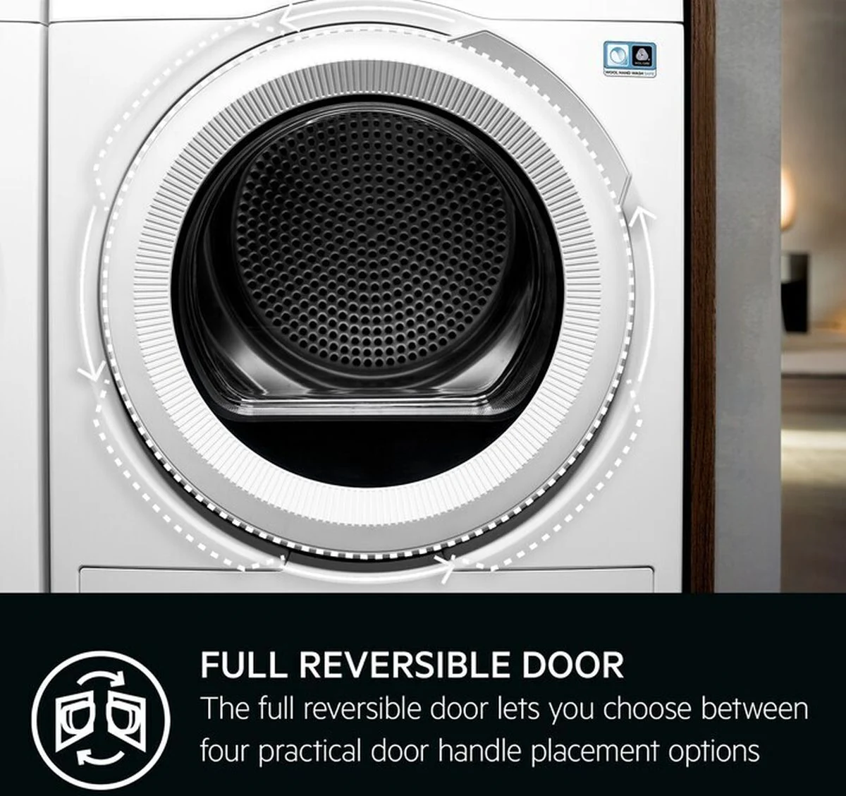 AEG Freestanding Condenser Tumble Dryer Heat Pump TR719A4B - White - Image 4