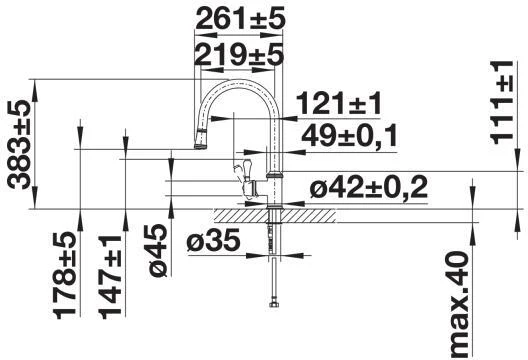 Blanco Pull Out Spray Tap 524287 - Chrome - Image 3