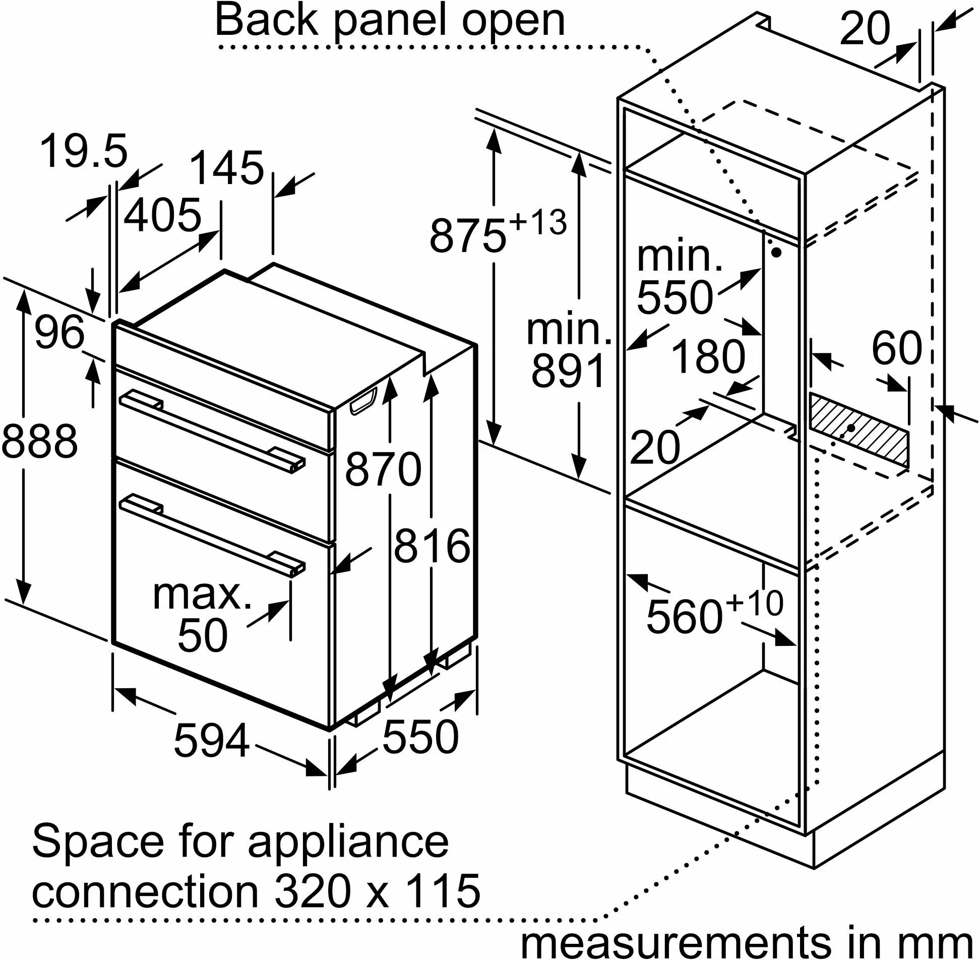 Bosch Double B/I Oven Electric MHA133BR0B - Stainless Steel - Image 6