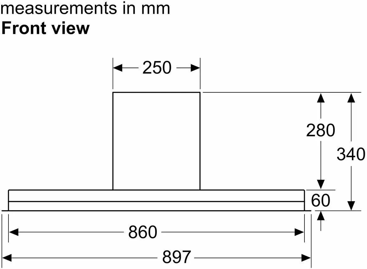 Bosch Integrated Hood DBB97AM60B - Black And Glass - Image 10