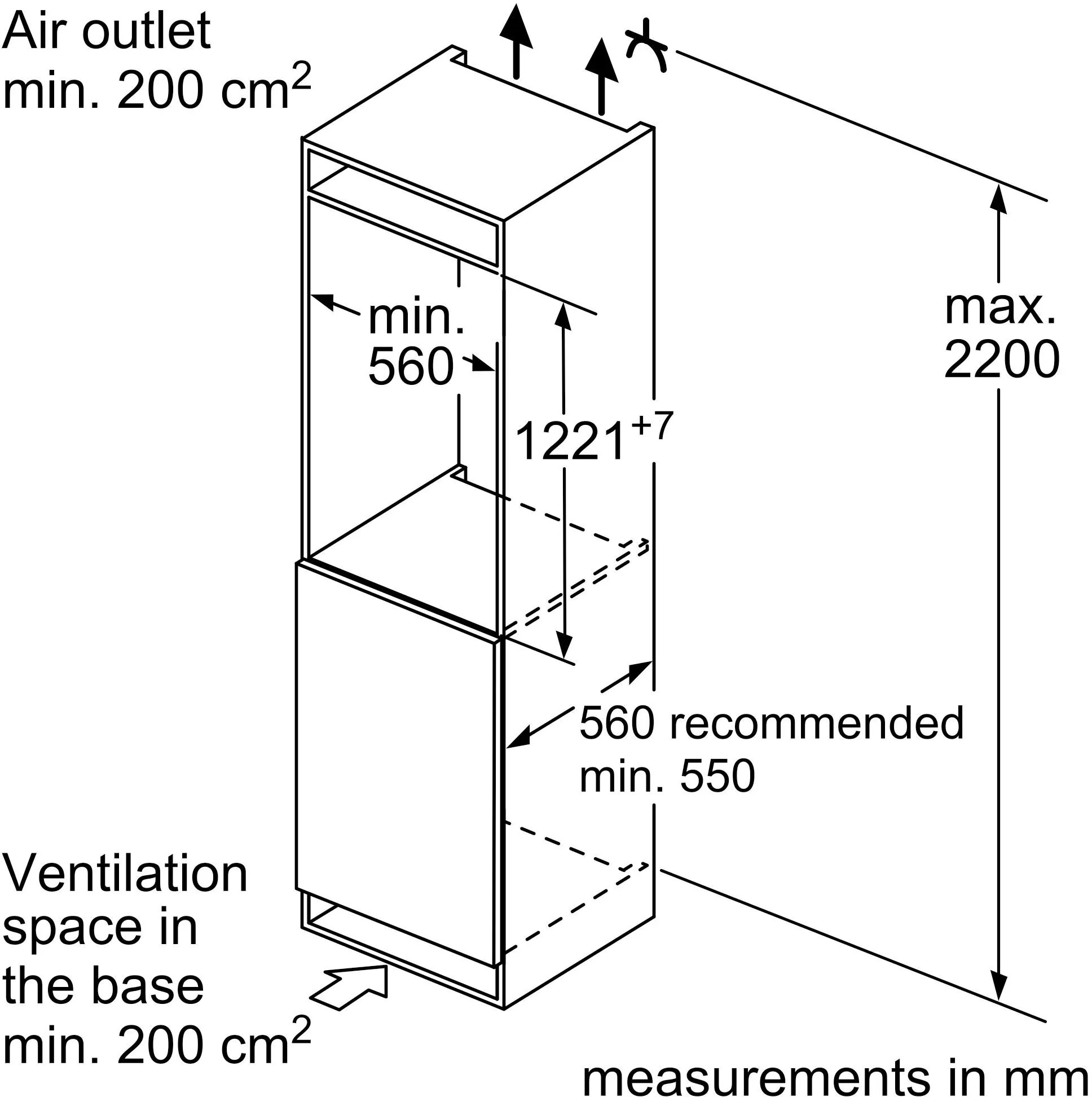 Bosch Built In Larder Fridge KIR41NSE0G - Fully Integrated - Image 9