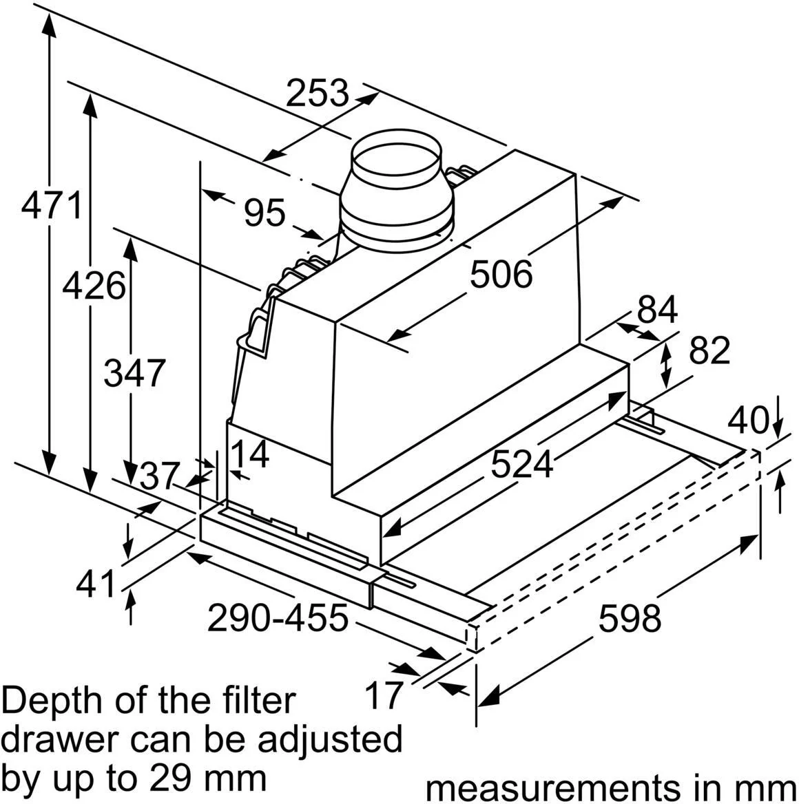 Bosch Telescopic Hood DFS067A51B - Metallic - Image 10