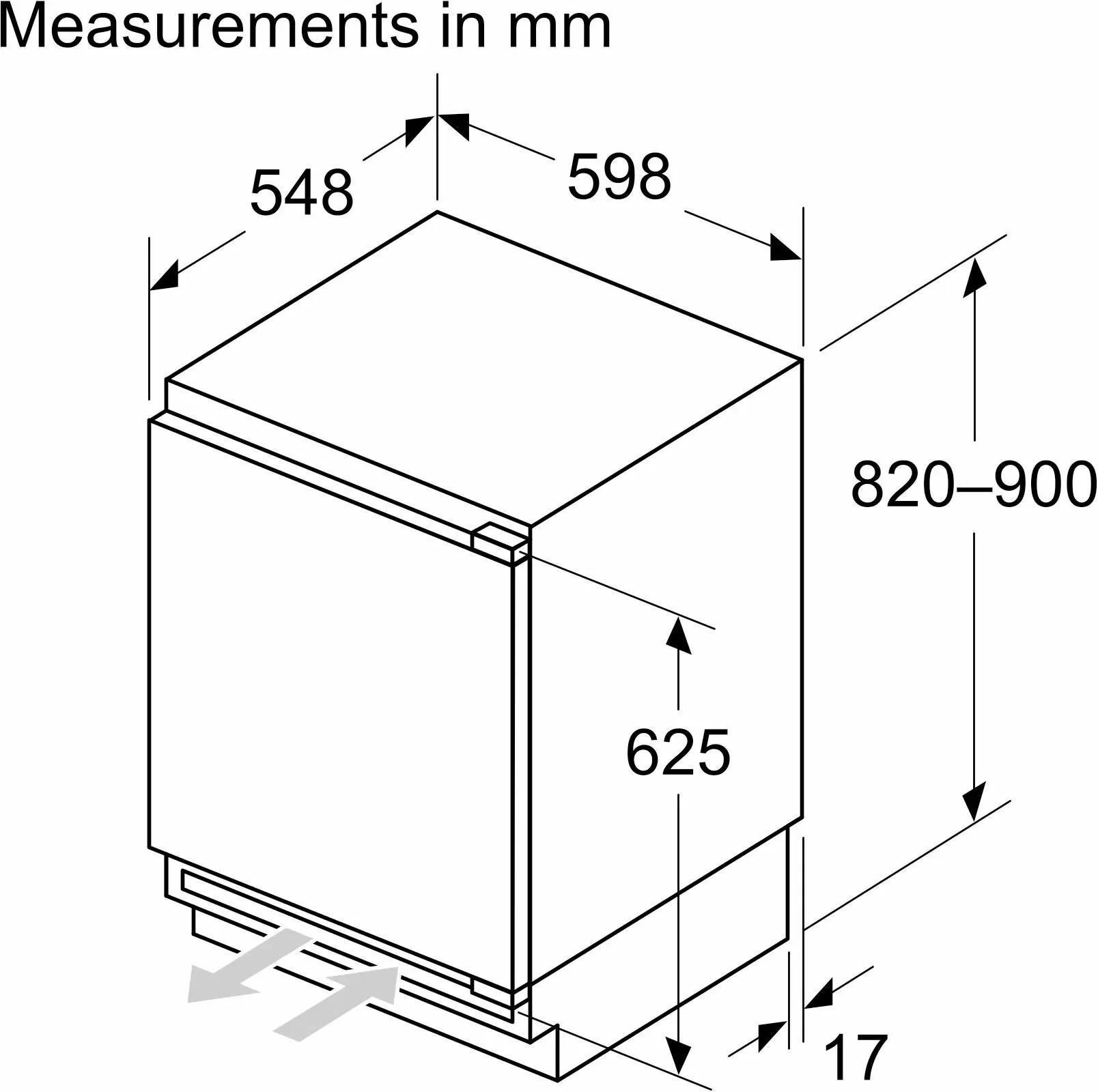 Bosch Built In Upright Freezer Frost Free GUN21VFE0G - Fully Integrated - Image 4
