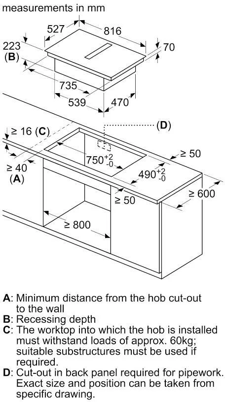Bosch Venting Hob PXX875D67E - Black - Image 7