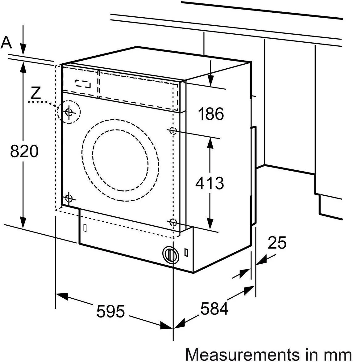 Bosch Built In Washer Dryer Fully WKD28352GB - Fully Integrated - Image 4