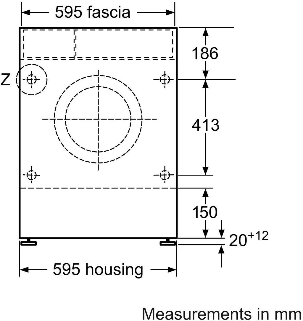 Bosch Built In Washer Dryer Fully WKD28543GB - Fully Integrated - Image 4