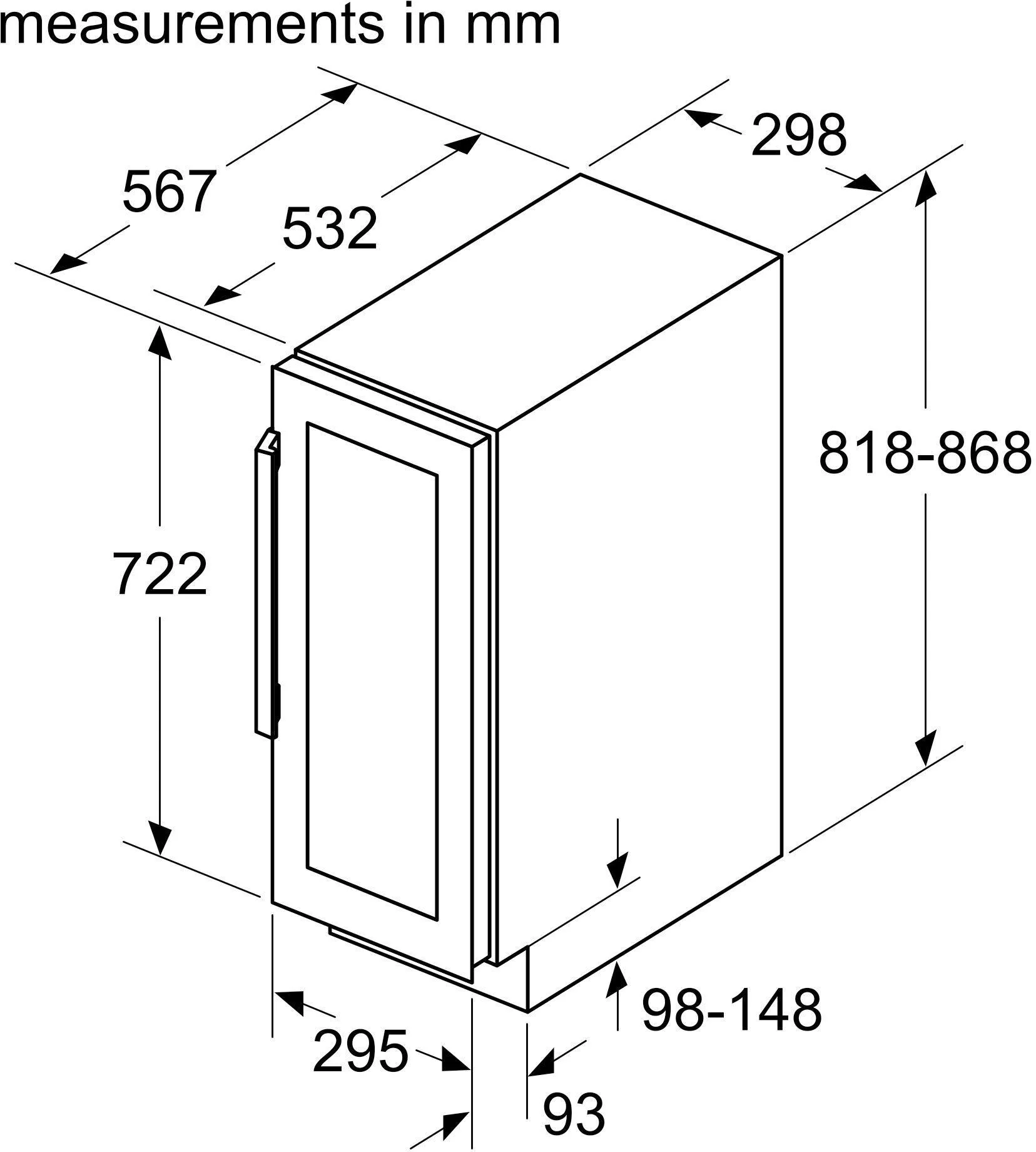 Bosch Built In Wine Cooler KUW20VHF0G - Black - Image 9