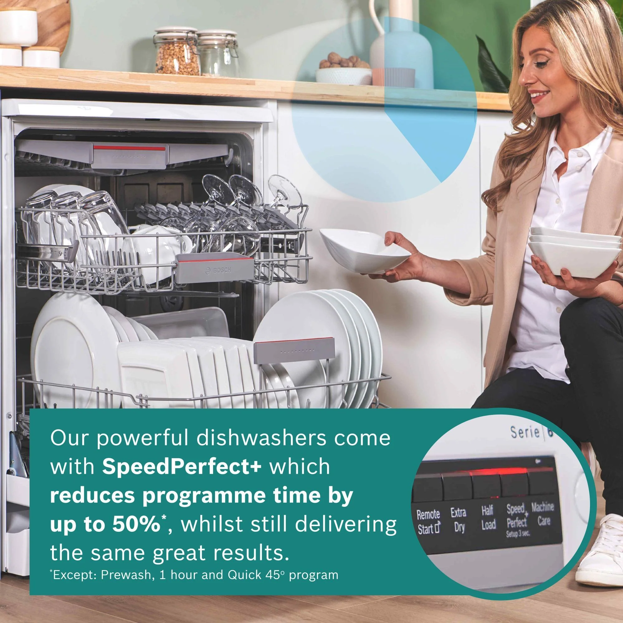 Bosch Freestanding 60 Cm Dishwasher SMS6ZCW10G - White - Image 8