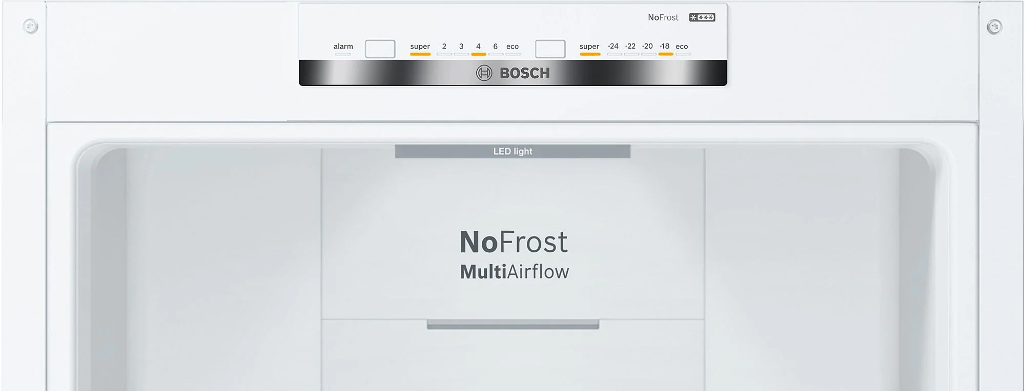 Bosch Freestanding Fridge Freezer Frost Free KGN392WEBG - White - Image 3