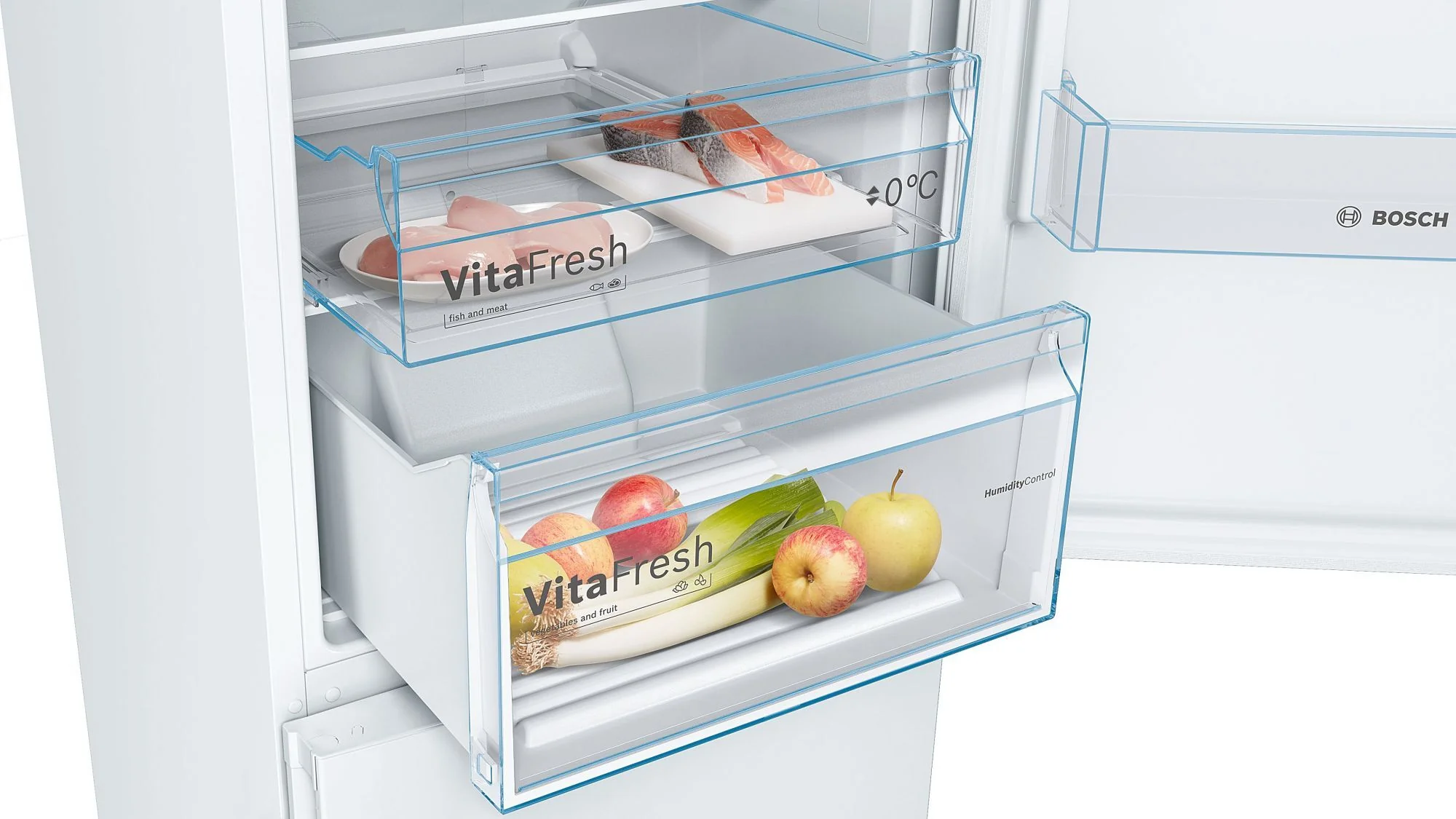 Bosch Freestanding Fridge Freezer Frost Free KGN392WEBG - White - Image 5