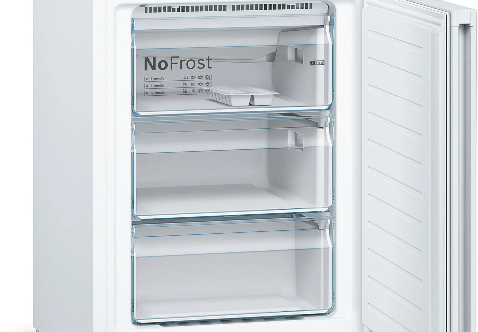 Bosch Freestanding Fridge Freezer Frost Free KGN392WEBG - White - Image 6