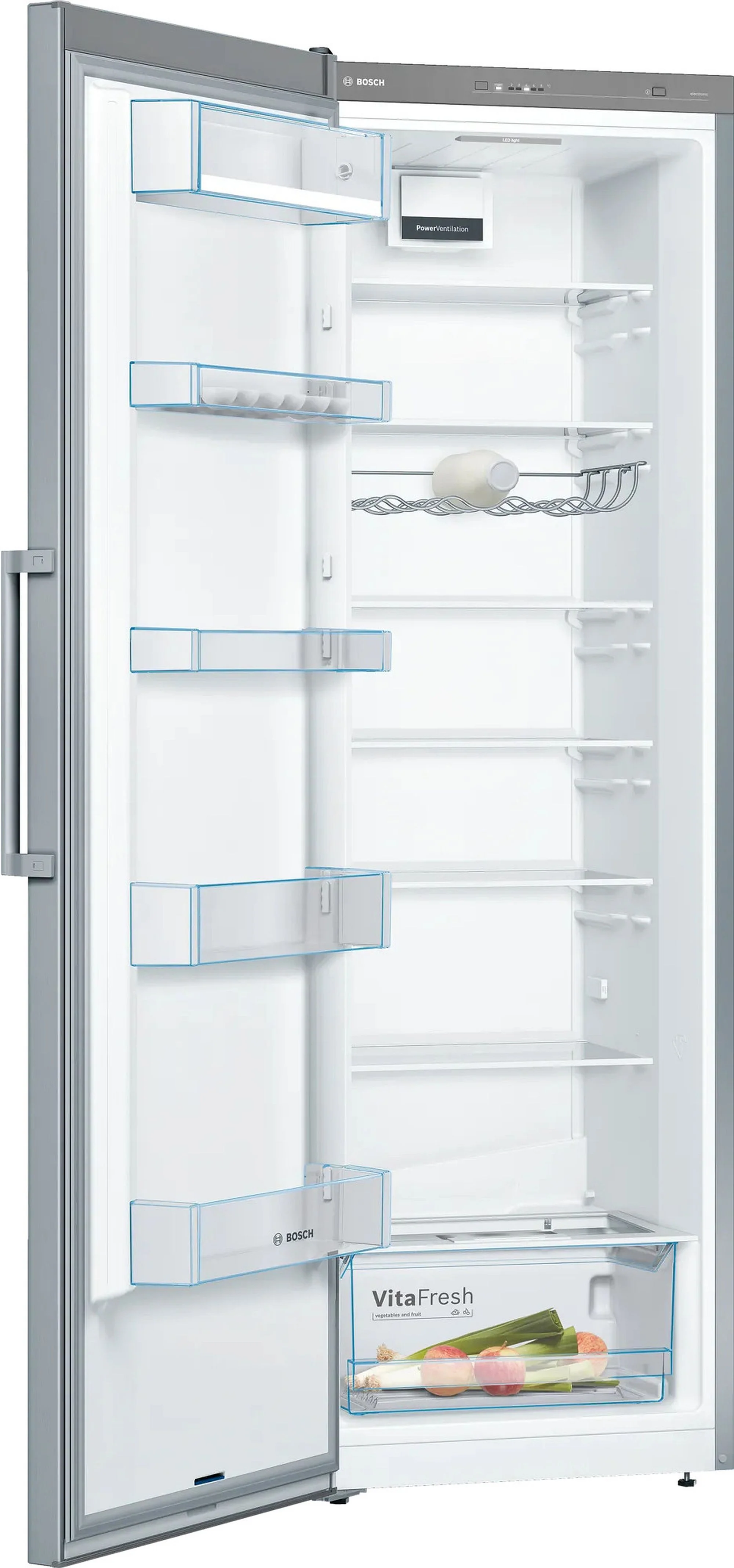 Bosch Freestanding Larder Fridge KSV36VLEP - Stainless Steel Look - Image 5
