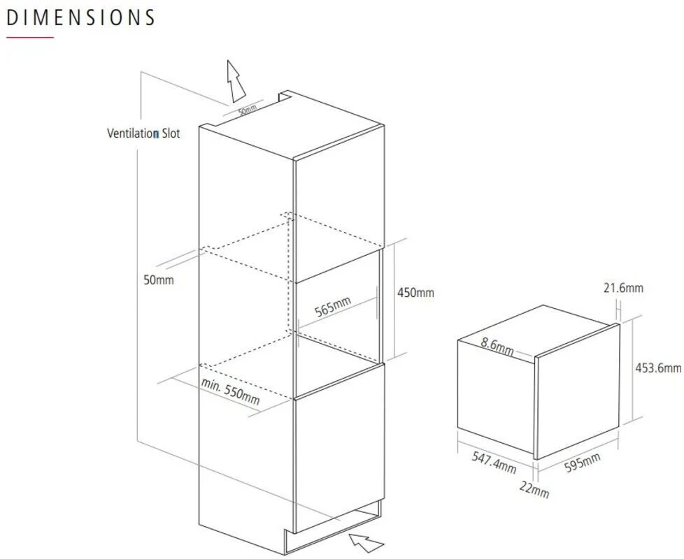 Caple Combi Microwave CM111GM - Gunmetal - Image 3