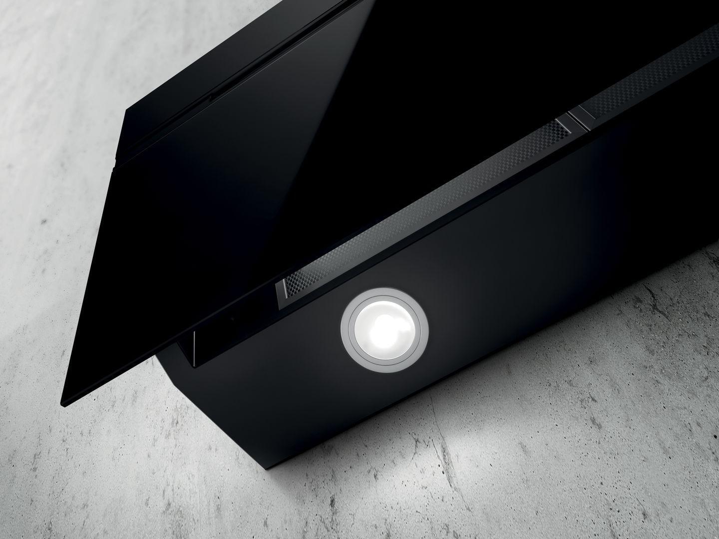 Elica Angled Hood ASC-LED-60-BLK - Black - Image 2