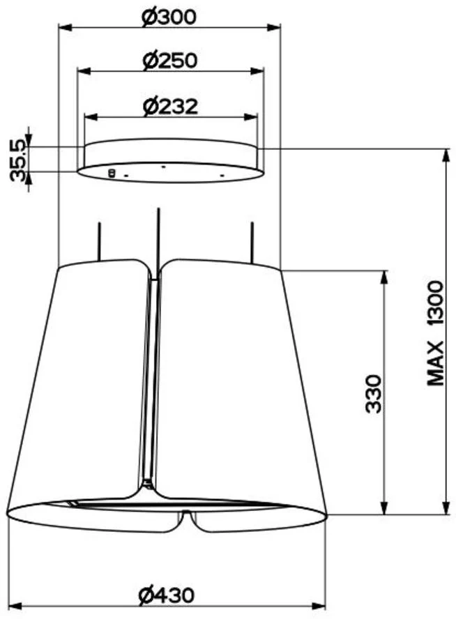 Faber Island Hood BEAT - Various Colours - Image 5