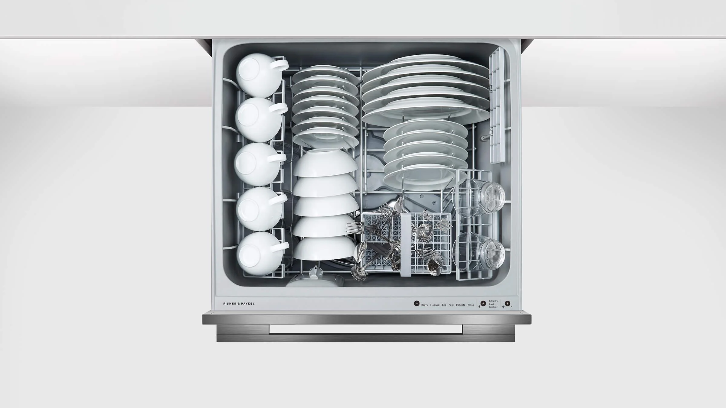 Fisher & Paykel Built In 60 Cm Dishwasher Fully DD60DDFHB9 - Black Stainless Steel - Image 6