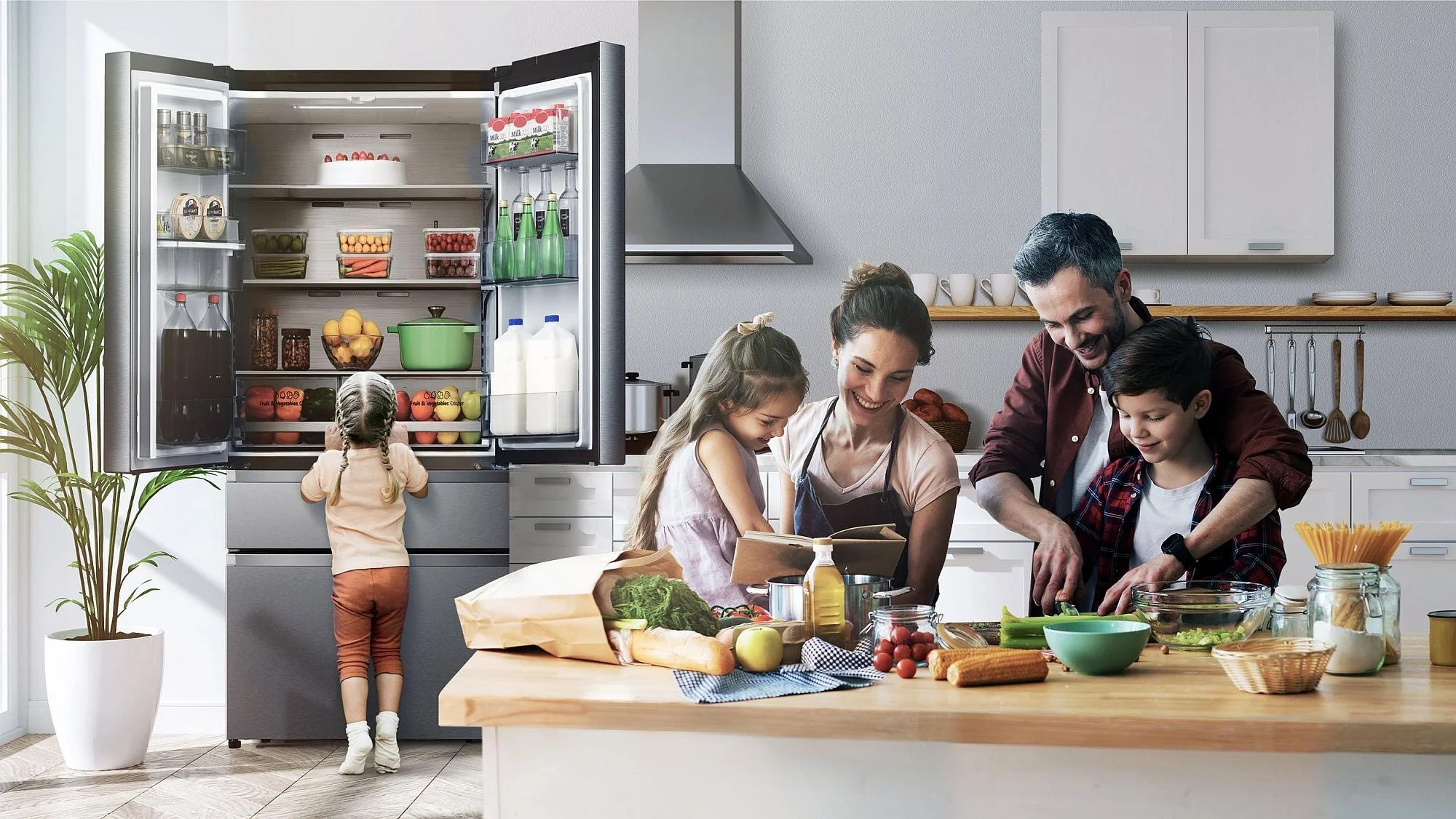 Hisense Freestanding American Style Refrigeration RF749N4SWSE - Stainless Steel - Image 9