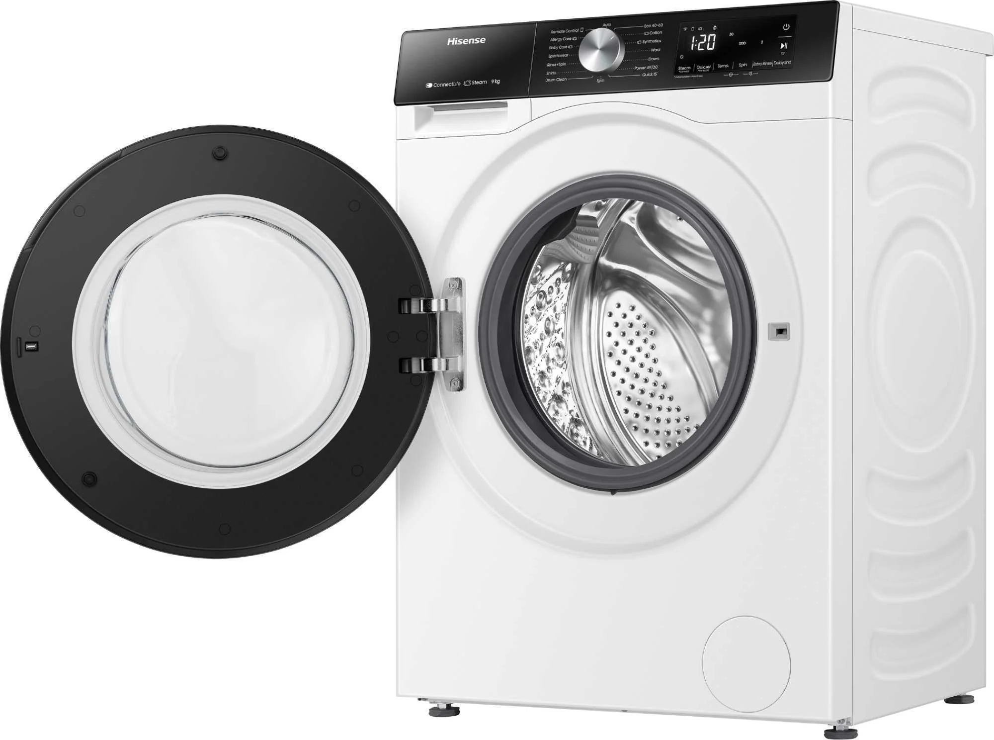 Hisense Freestanding Washing Machine WF3S9043BW3 - White - Image 4