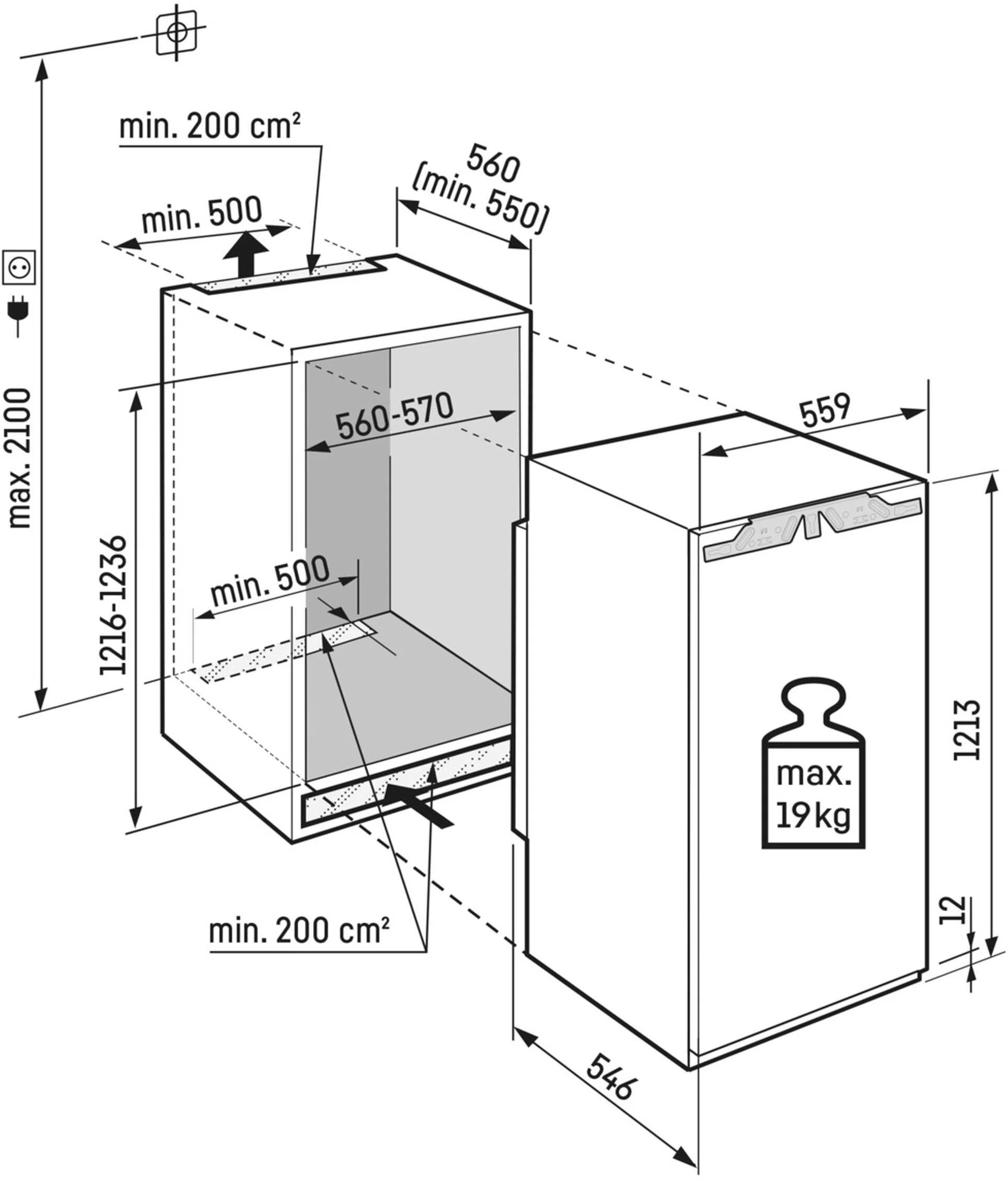 Liebherr Built In Fridge Icebox IRE4101 - Fully Integrated - Image 4