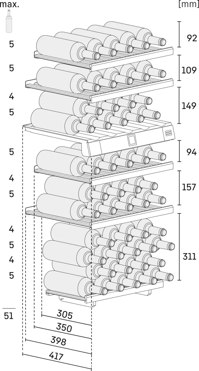 Liebherr Built In Wine Cooler EWTGB2383 - Glass Door - Image 8