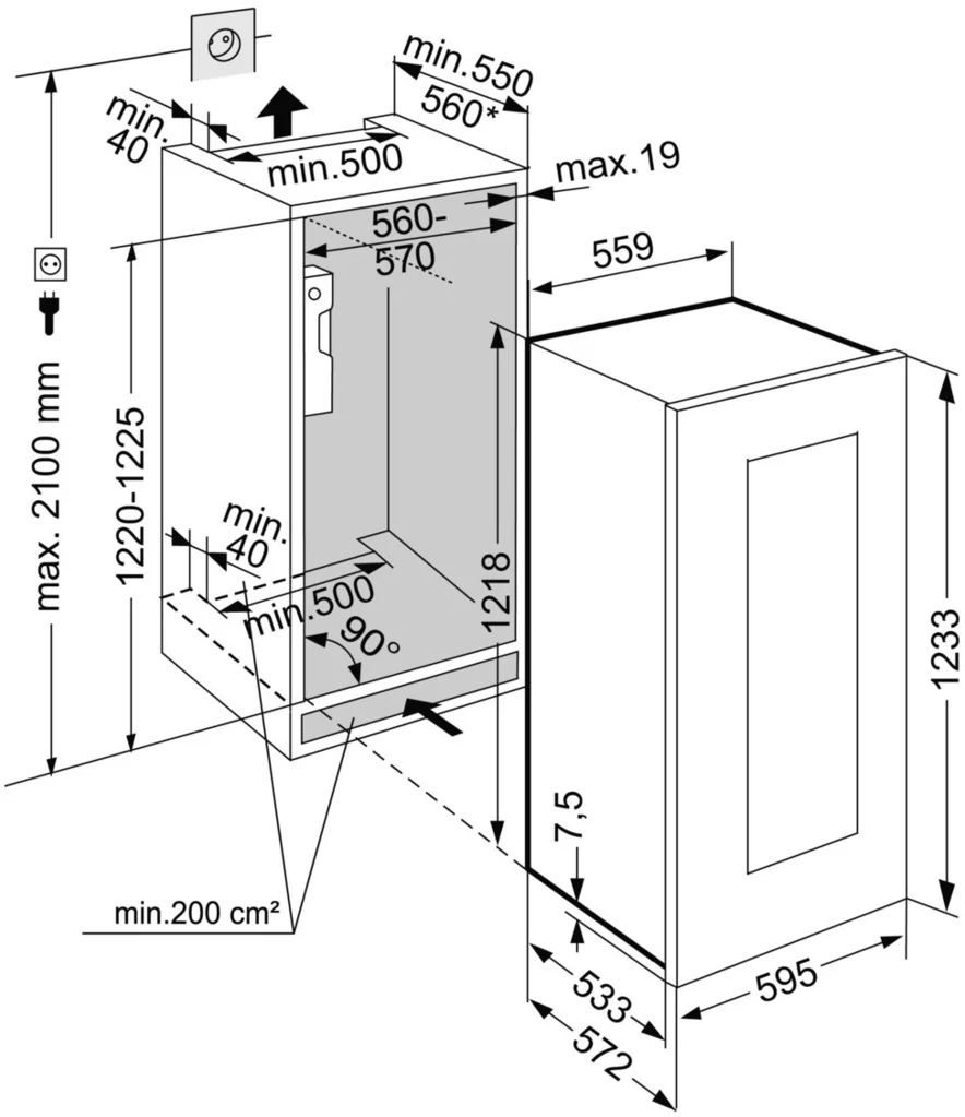 Liebherr Built In Wine Cooler EWTGB2383 - Glass Door - Image 9
