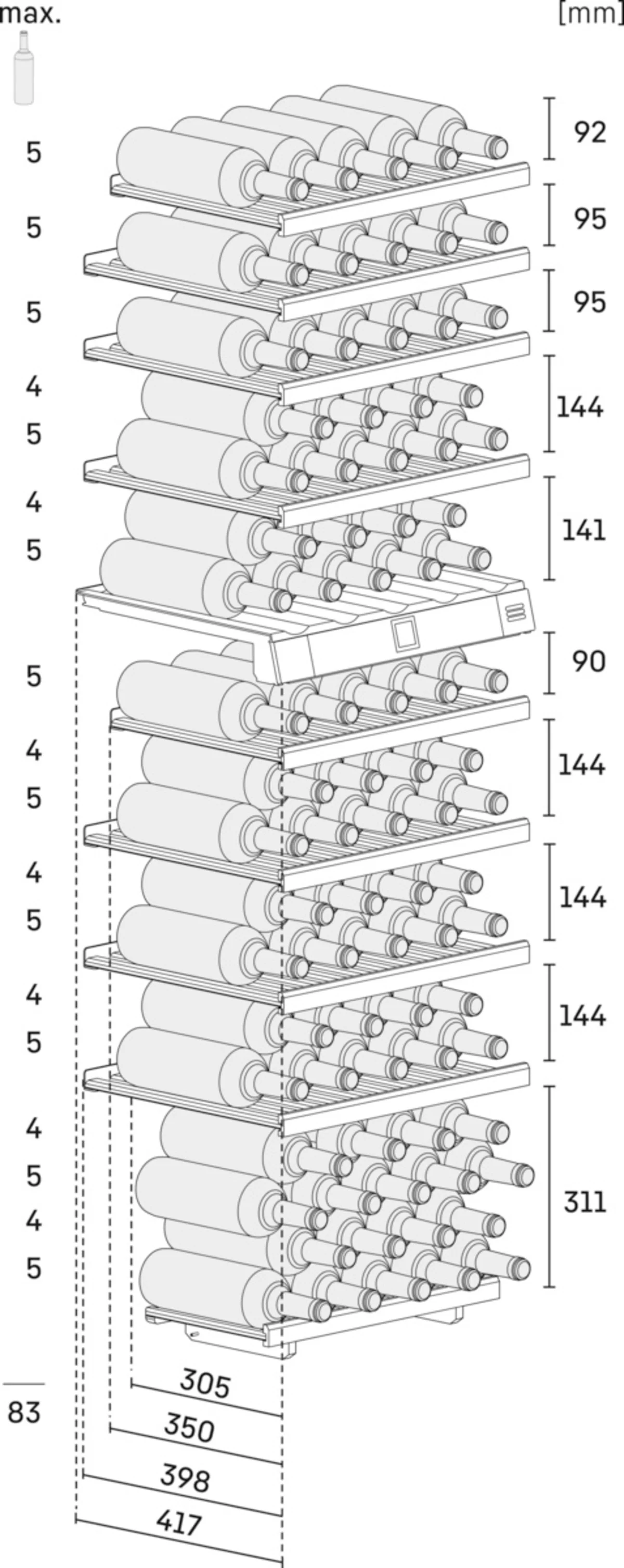 Liebherr Built In Wine Cooler EWTGB3583 - Glass Door - Image 7