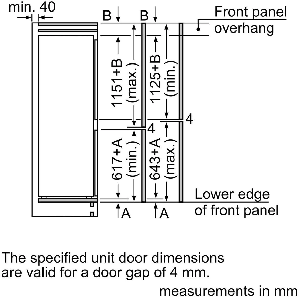 NEFF Built In Fridge Freezer Low Frost KI5872FE0G - Fully Integrated - Image 8