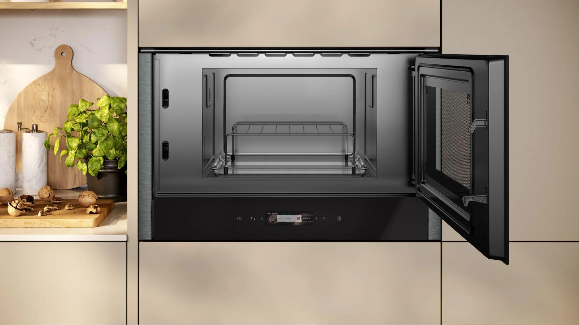 NEFF Microwave & Grill NR4GR31G1B - Black / Graphite - Image 2