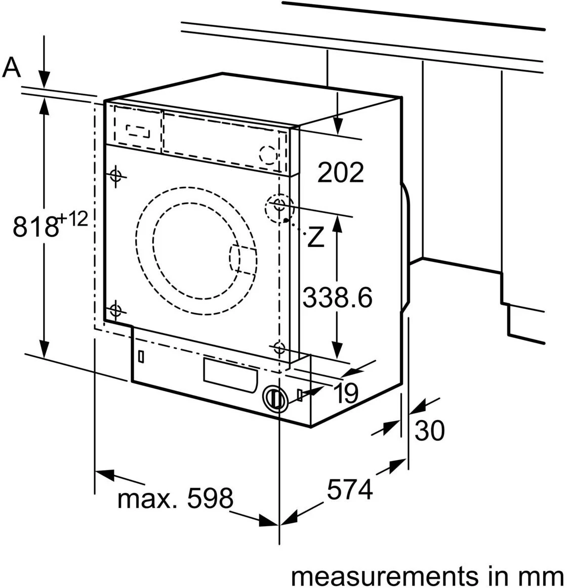 NEFF Built In Washing Machine Fully W543BX2GB - Fully Integrated - Image 7