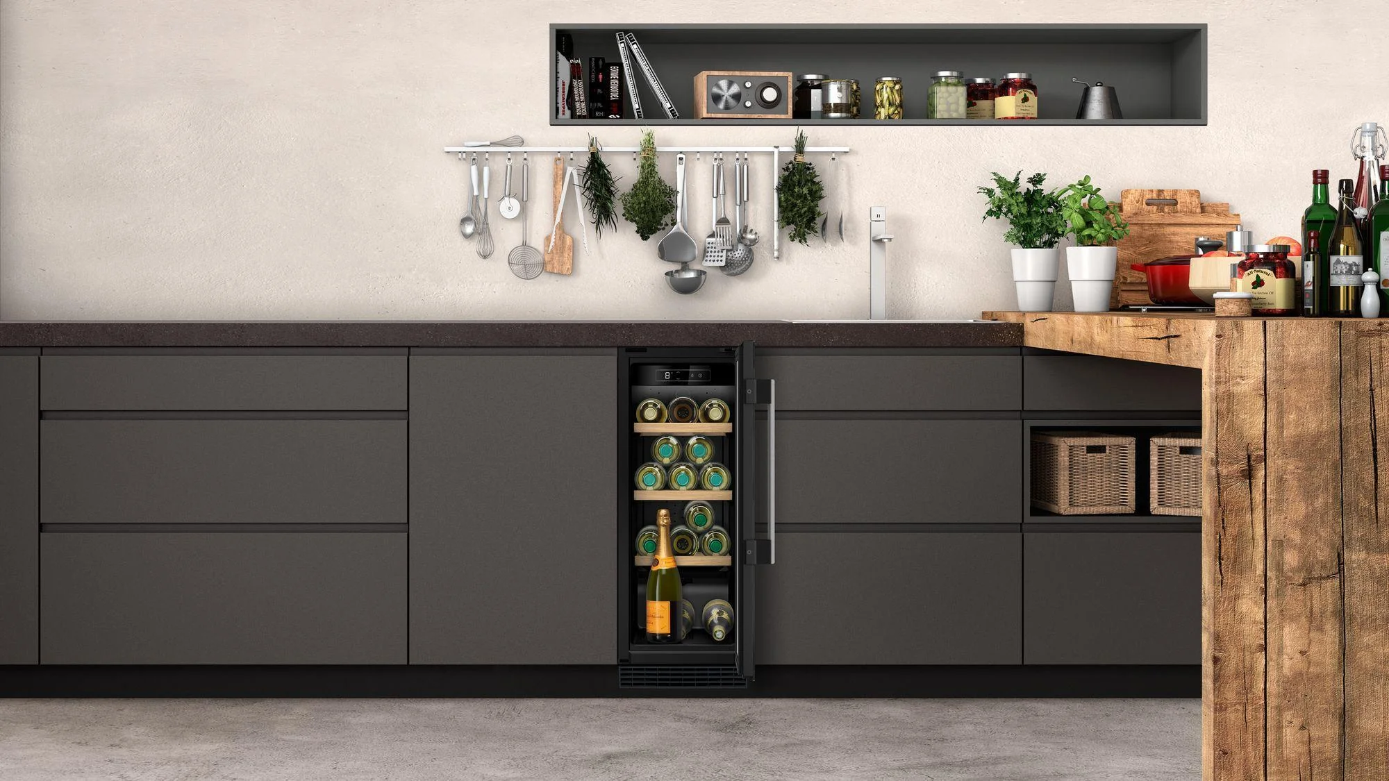 NEFF Built In Wine Cooler KU9202HF0G - Black - Image 3