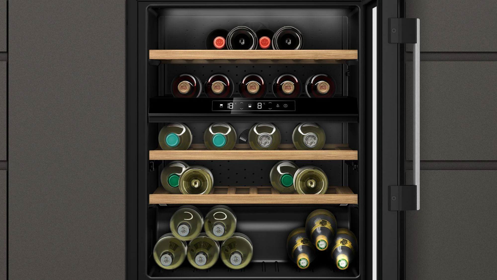 NEFF Built In Wine Cooler KU9213HG0G - Black - Image 4