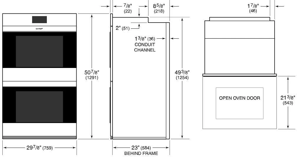 Wolf Double B/I Oven Electric ICBDO3050CM-S - Stainless Steel - Image 5